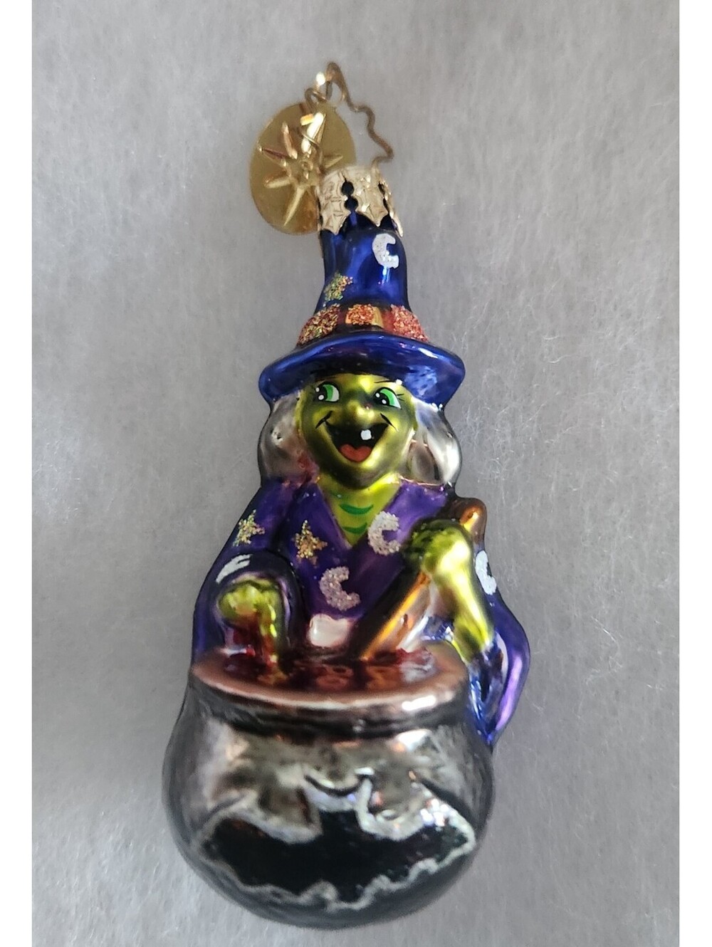 Christopher Radko 2001 Little Gem What's Brewing Halloween Glass Ornament, Mint!